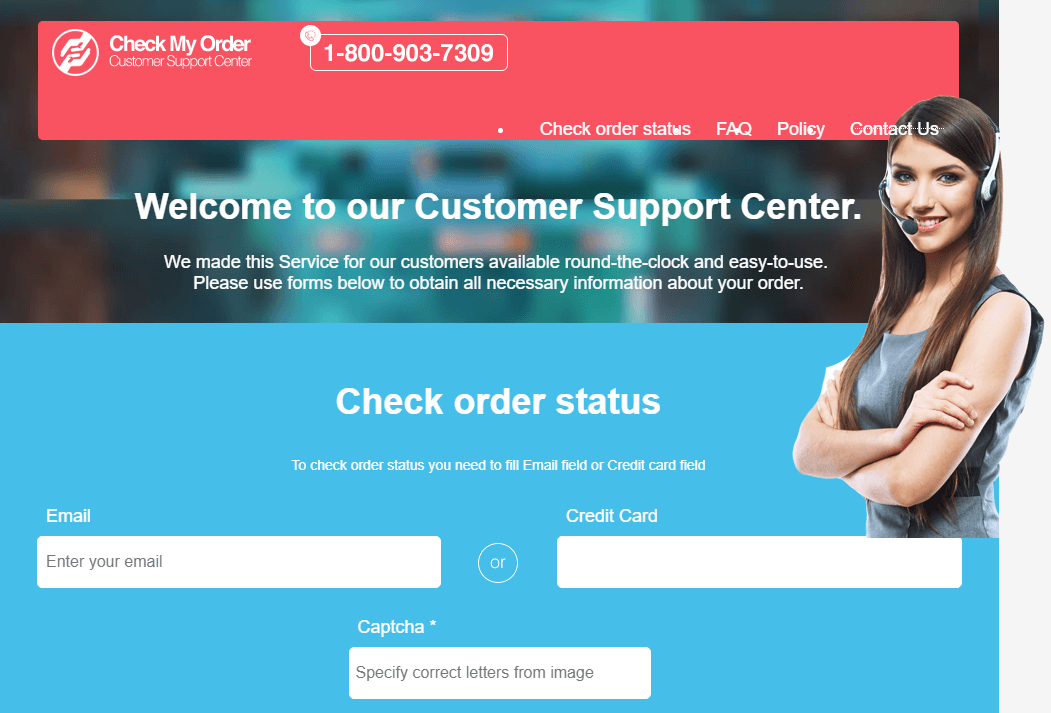 check-my-order.com website
