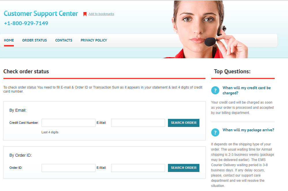 shop-support-24x7.com customer care website